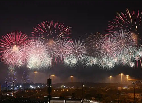 仁布县焰火晚会